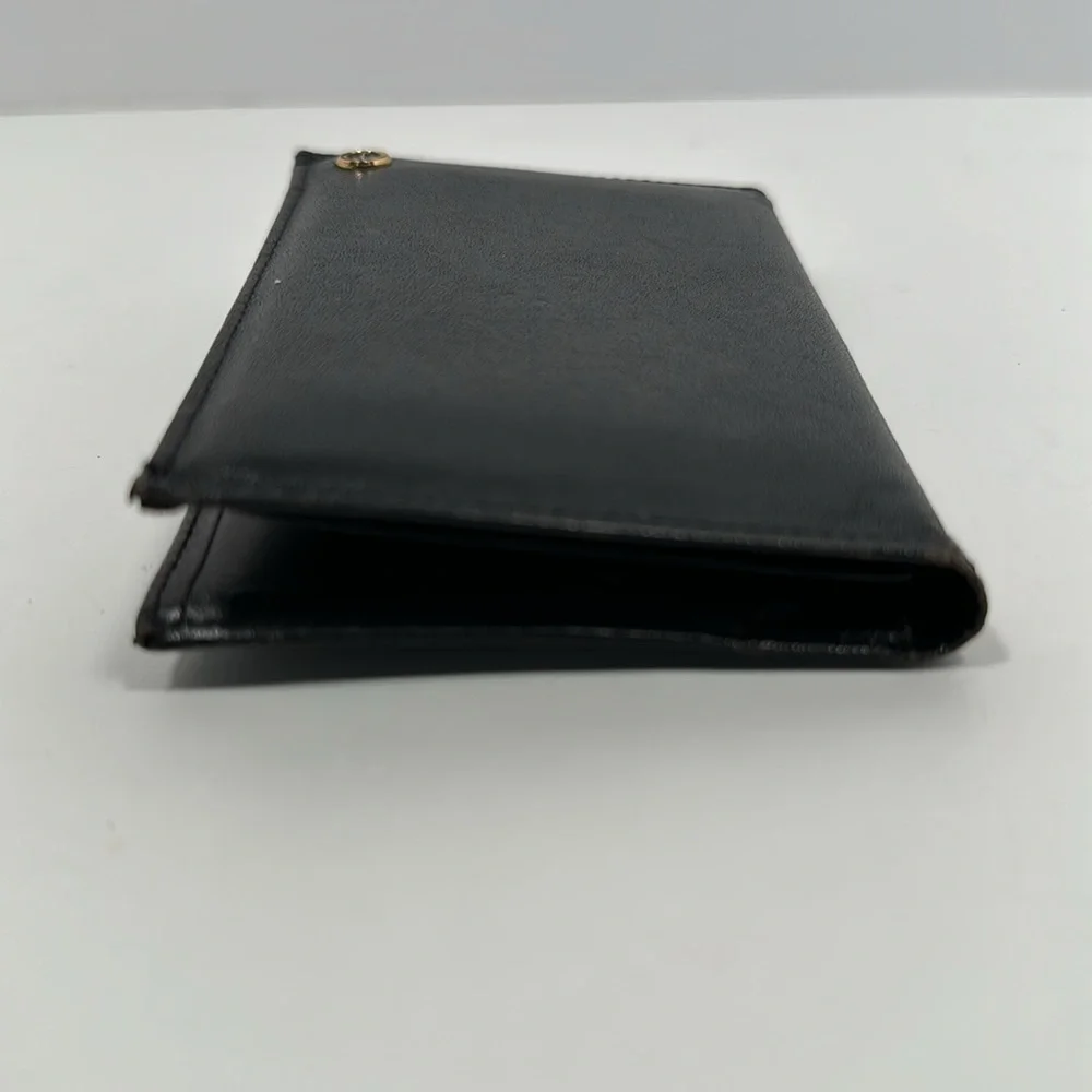 Dunhill Fine Leather Bi-Fold Business Card Case/Wallet - Black